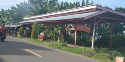 Bangunan pasar Desa Gita Raja Kecamatan Oba Telan ADD 56 juta Bermasalah